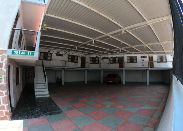 Estacionamiento gratuito y seguro del Hotel Avenida en Ixmiquilpan